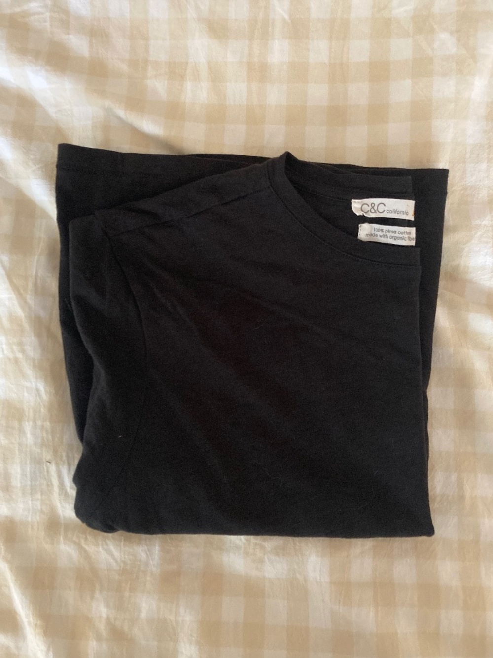 Vintage 80s black tee, made with Pima cotton